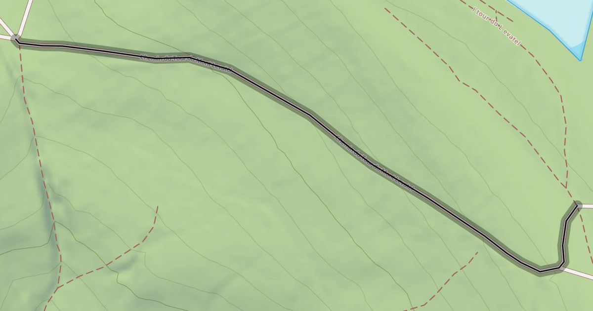 Map preview of Chemin du Tour du Mont Levatel