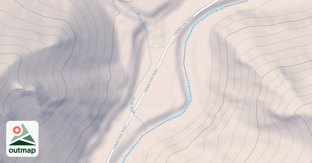 Map of BLIND CREEK C G