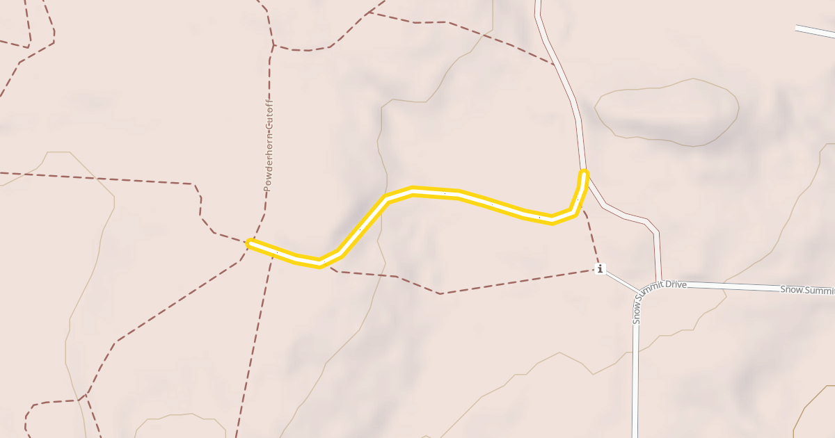 Map preview of Powderhorn Peaks Loop Downhill