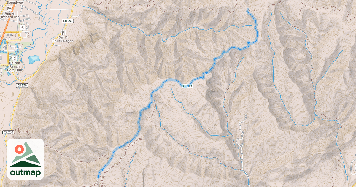 Map of Missionary Ridge Trail
