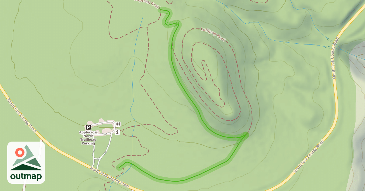 Map of Lollipop Access Trail