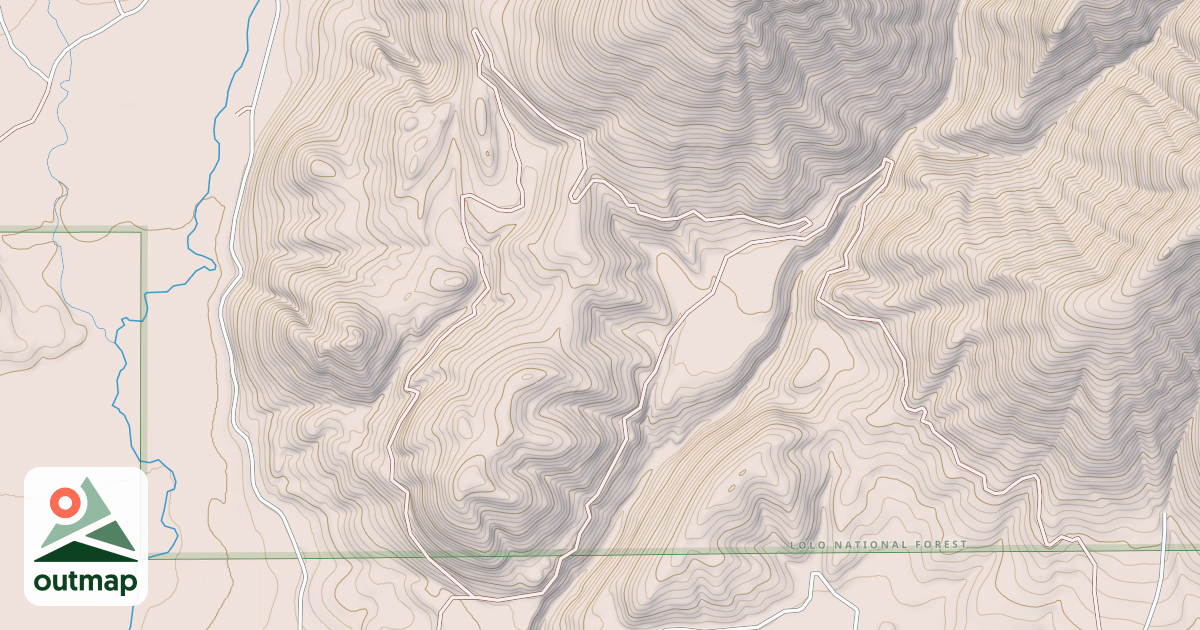 Map of MCCABE LOOP (RED HILLS)