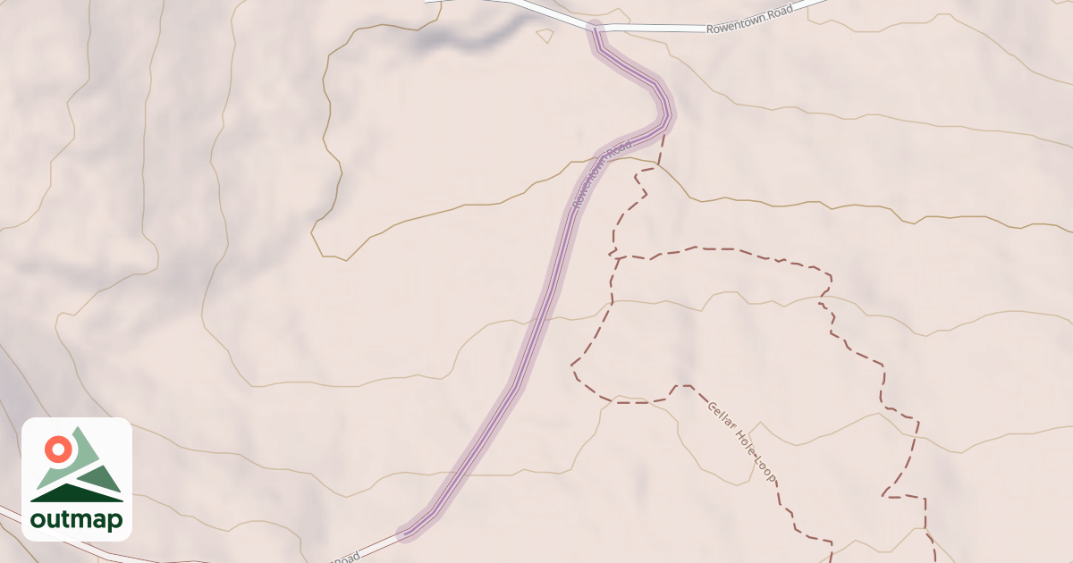 Map of Rowentown Road