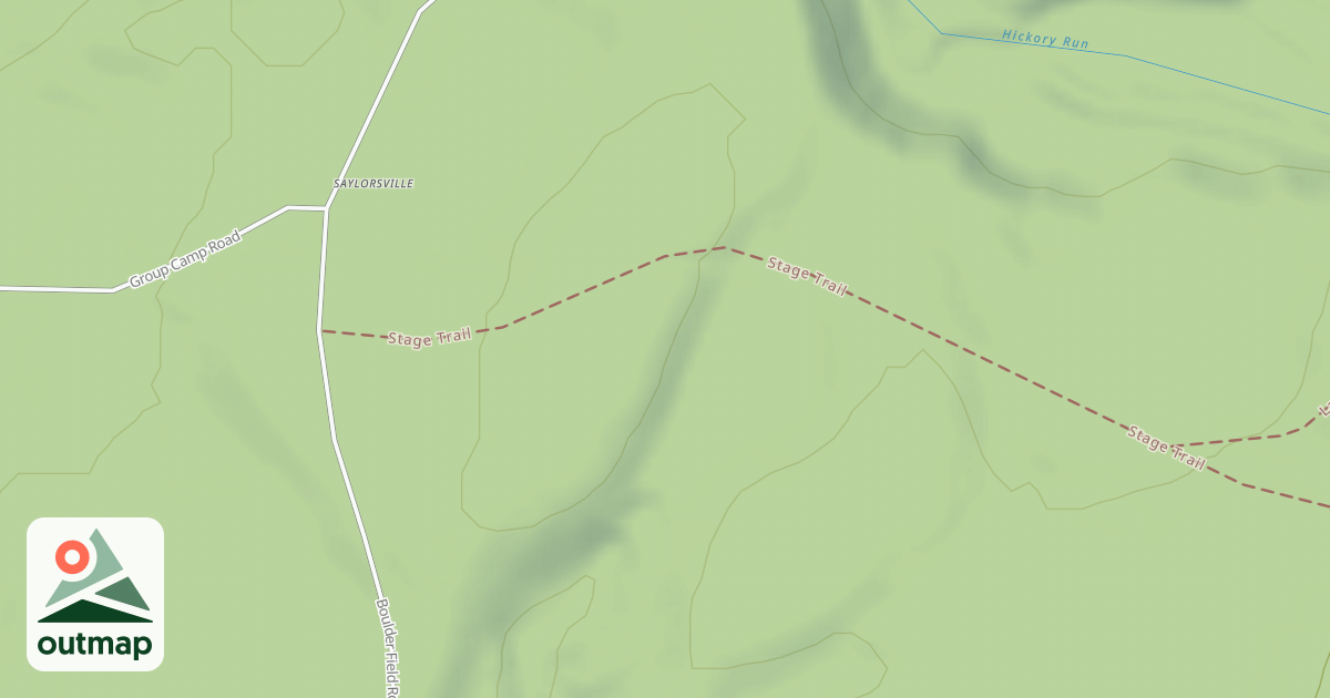 Map of Hickory Run State Park Trails