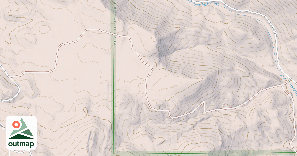 Map of COW MEADOW