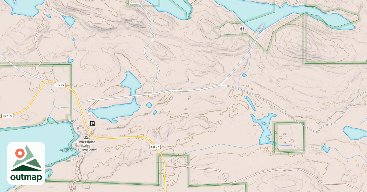 Map of EXPRESSWAY SNOWMOBILE ROUTE