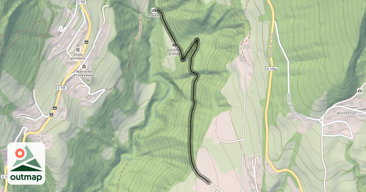 Map of Sentier du Tenaison