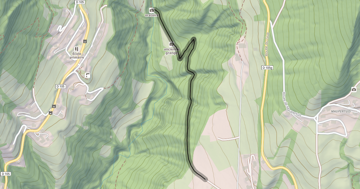 Map preview of Sentier du Tenaison