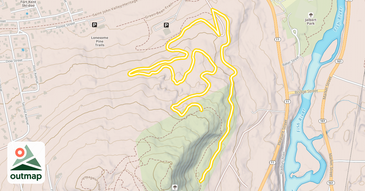 Map of Green Bean Trail