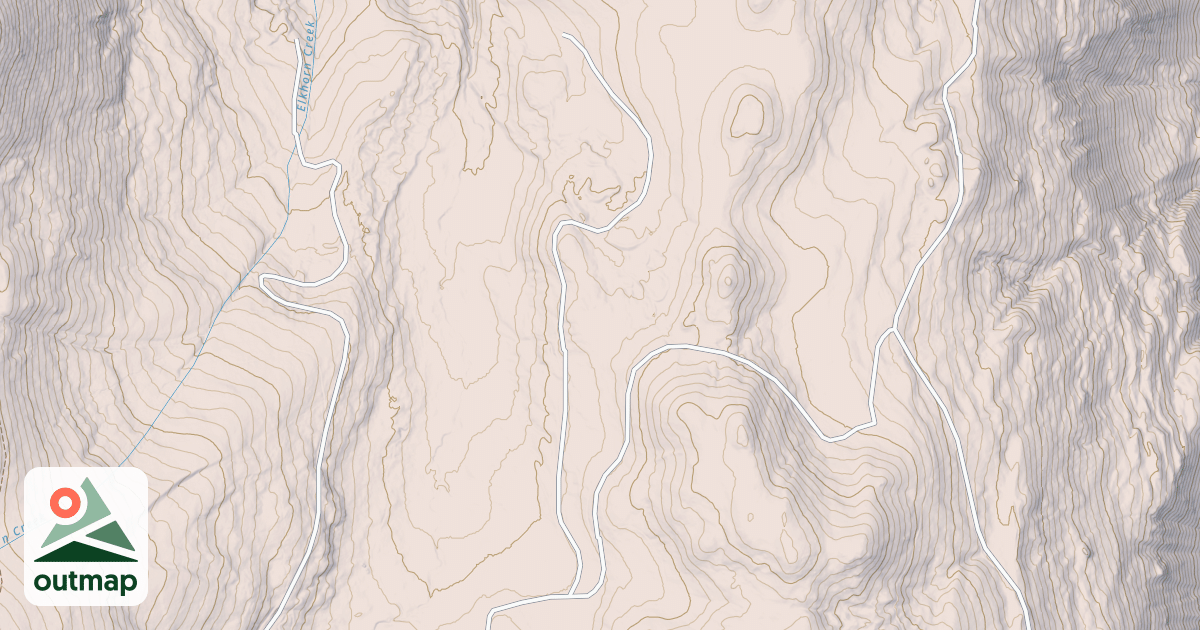 Map of ELKHORN CREEK