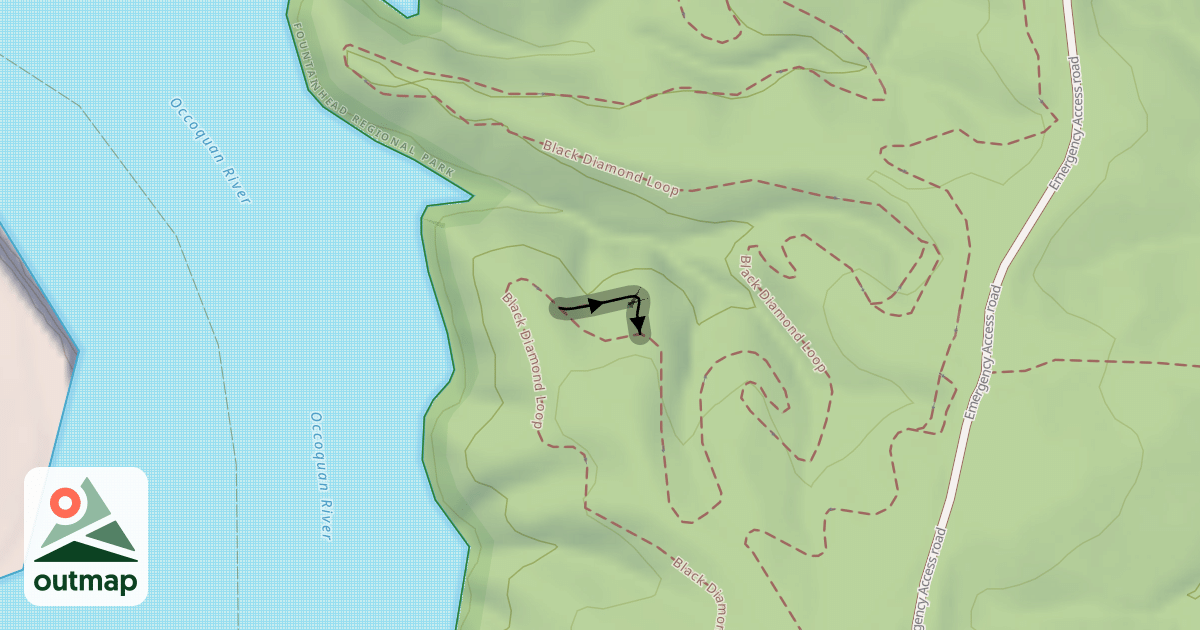 Map of Black Loop Trail
