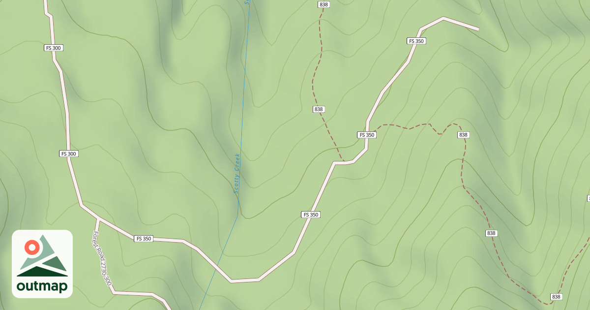 Map of USFS Motor Vehicle Use Map Roads {88815A8C-C735-417B-B778-785B8D3A9B86}