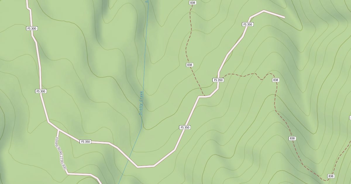 Map preview of USFS Motor Vehicle Use Map Roads {88815A8C-C735-417B-B778-785B8D3A9B86}