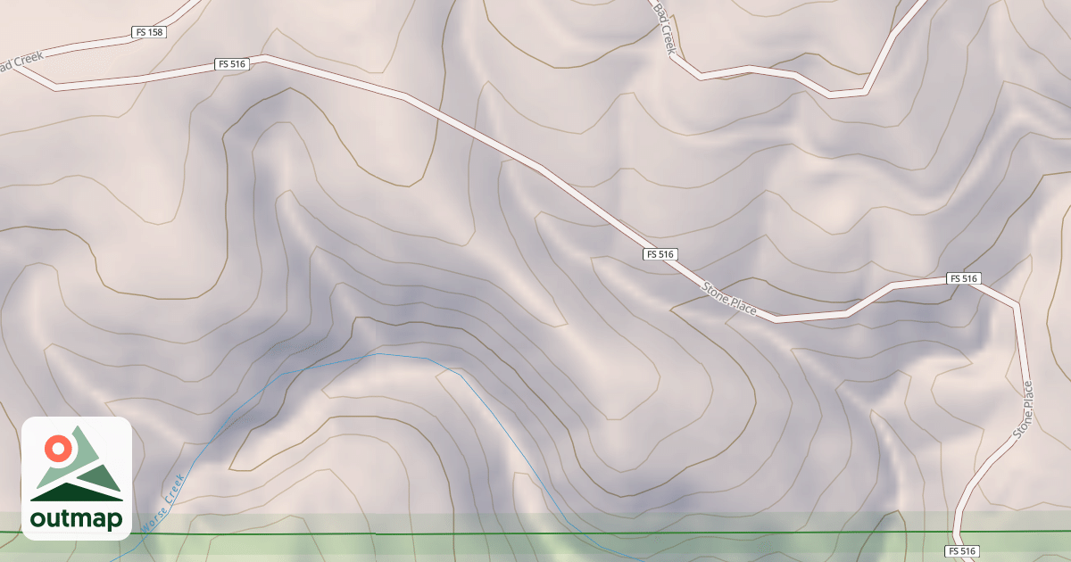 Map of BAD CREEK