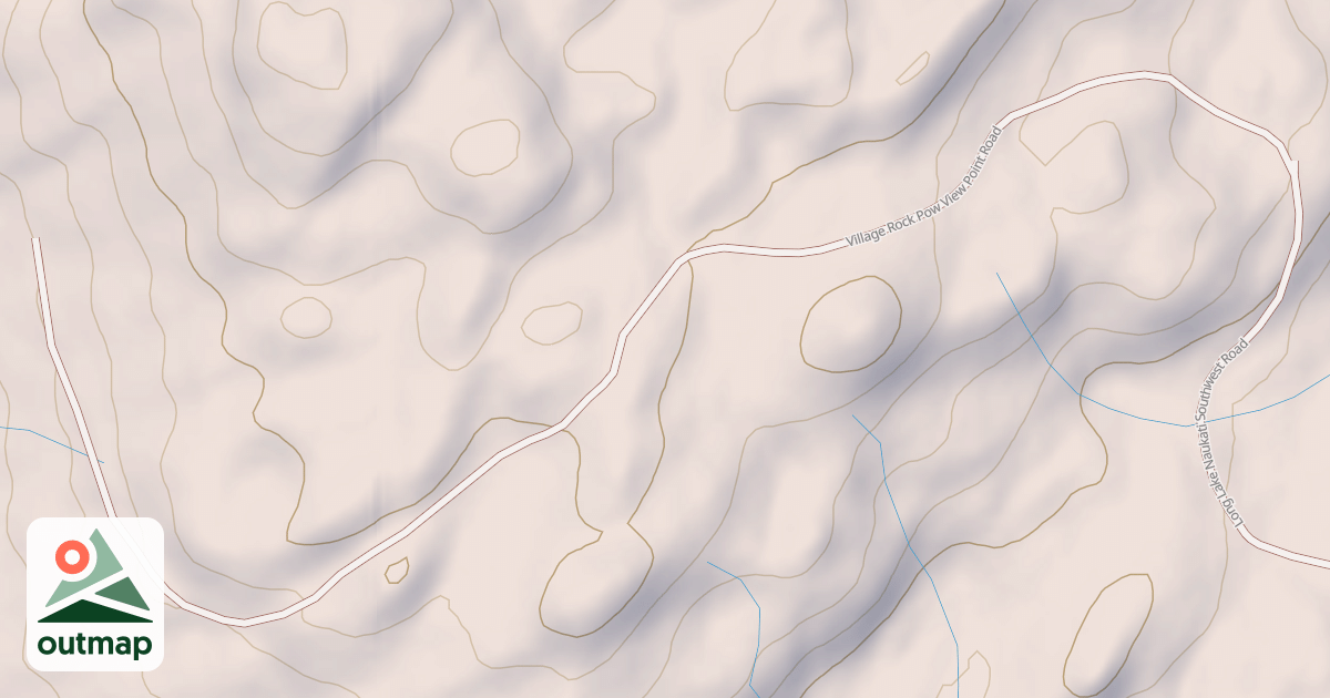 Map of VILLAGE ROCK POW VIEW POINT