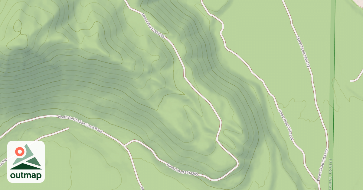 Map of USFS Motor Vehicle Use Map Roads {87713E13-788E-4179-A8DA-D978AF62537A}