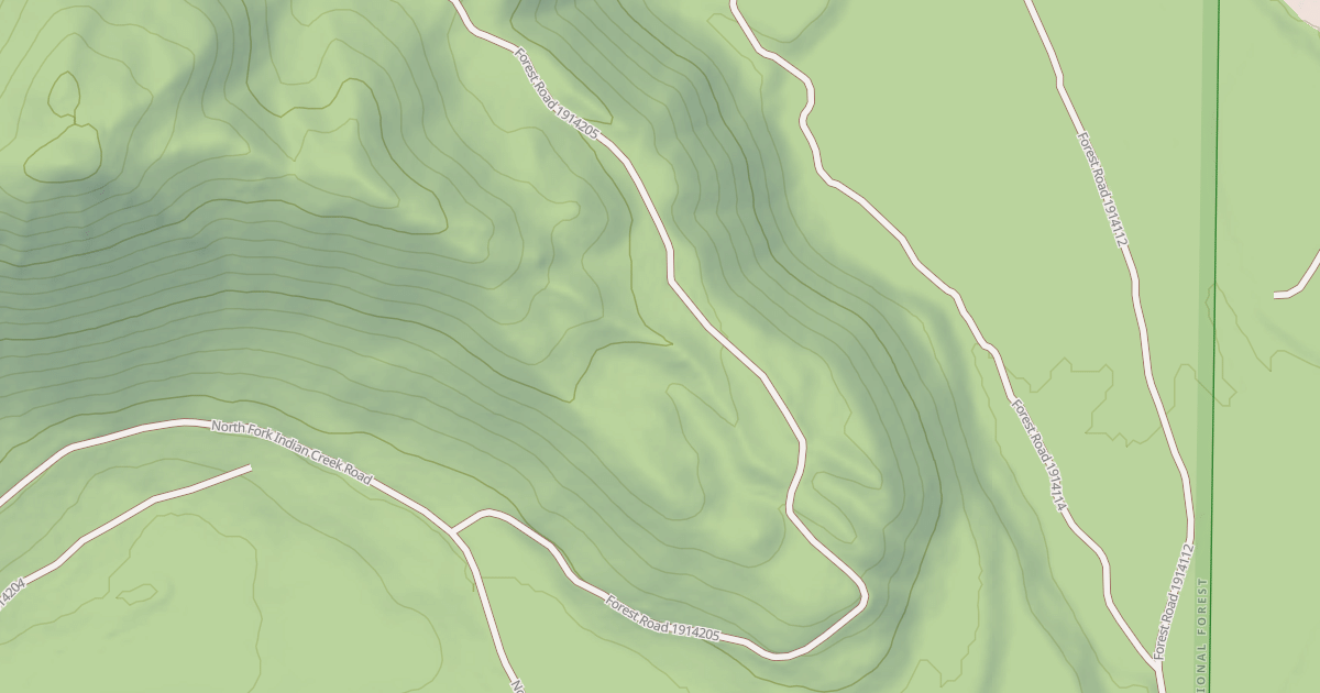 Map preview of USFS Motor Vehicle Use Map Roads {87713E13-788E-4179-A8DA-D978AF62537A}