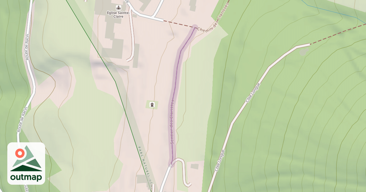 Map of Sentier des Clarisses