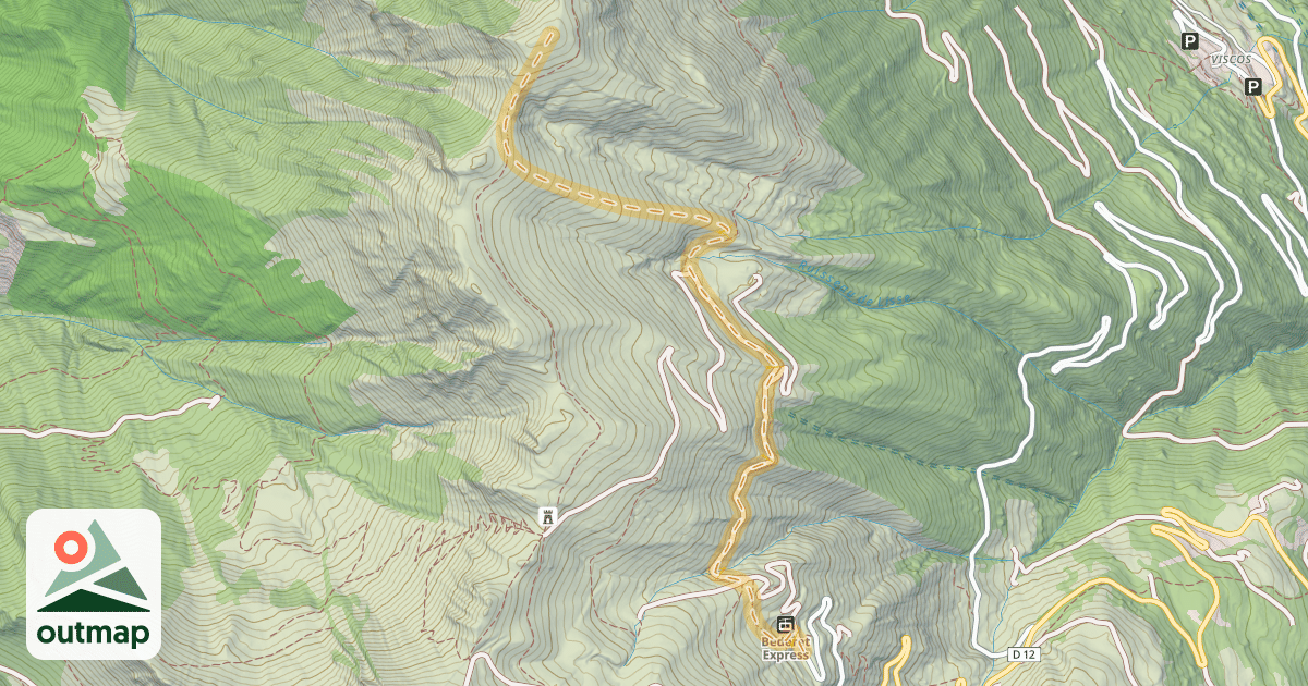 Map of Tuc des Arribans — Bédéret