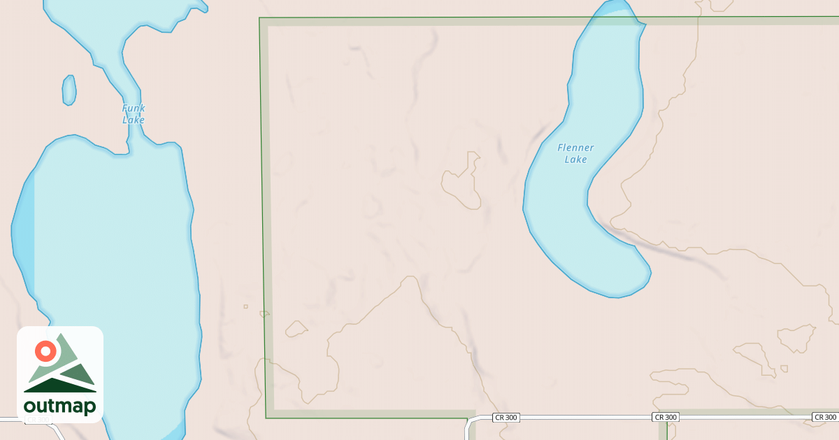 Map of FUNK LAKE ROAD