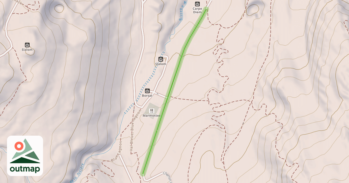 Map of Chemin des Côves