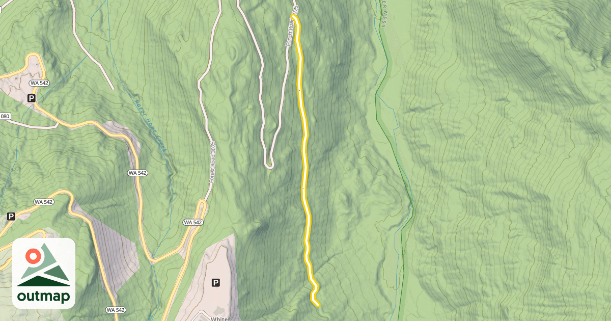 Map of Forest Road 3075