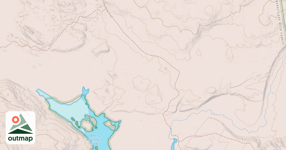 Map of Brandy Brook Flow Trail