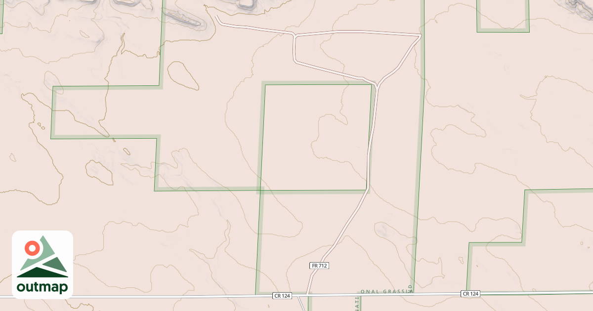 Map of ROAD 712 - INDIAN CAVES