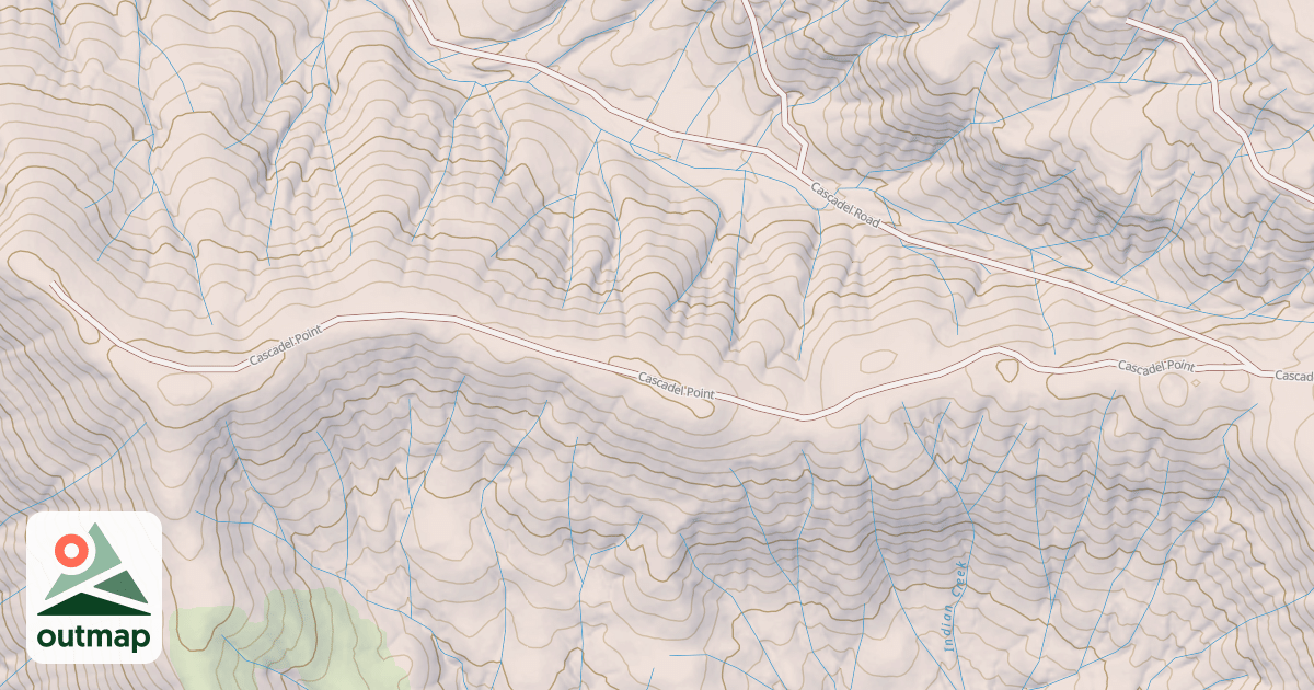 Map of CASCADEL POINT SPUR