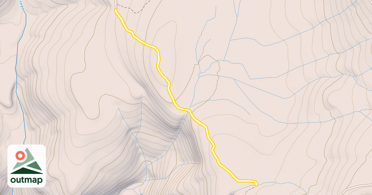 Map of McClellan Meadows Trail #157
