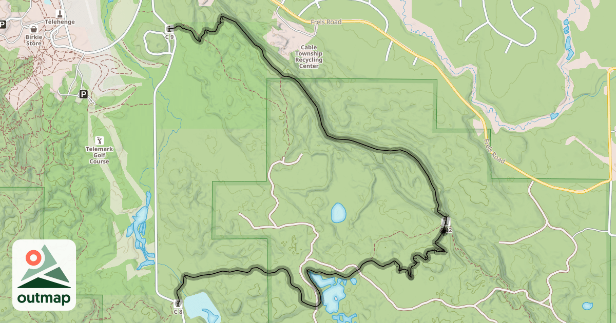 Map of Esker Trail