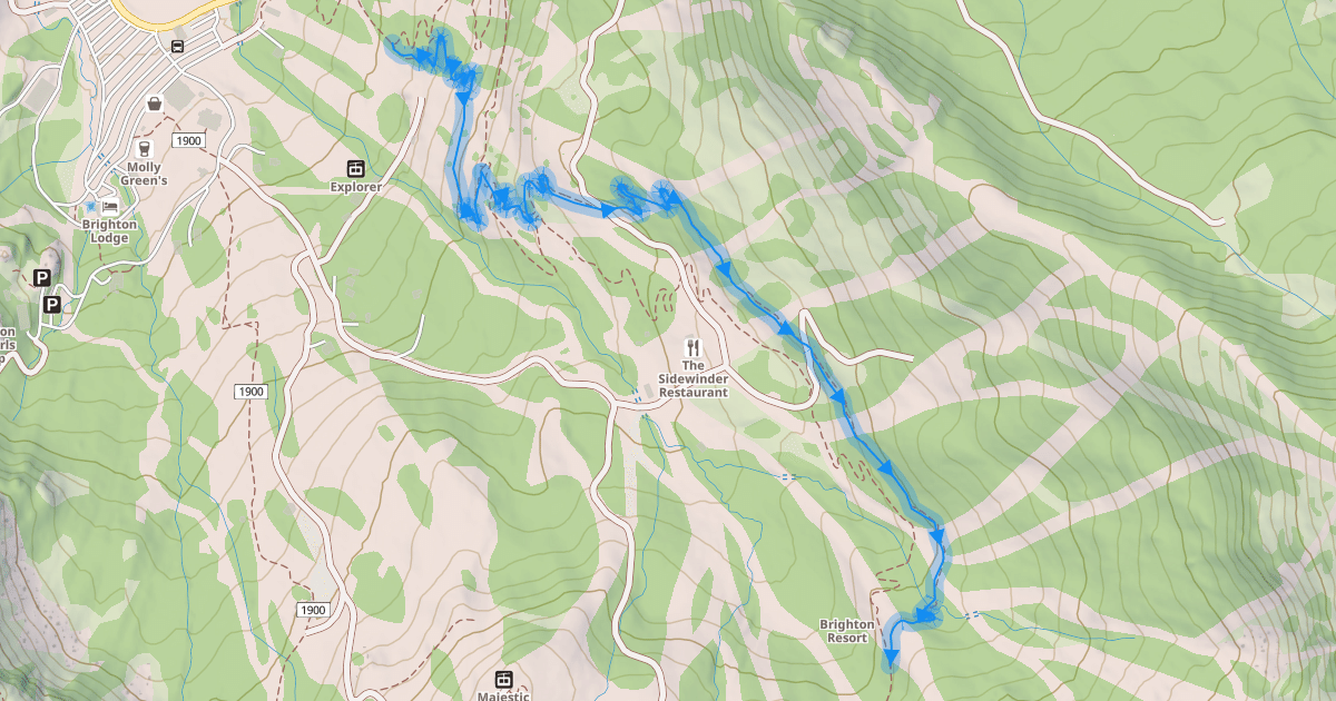 Map preview of Moose Tracks Trail
