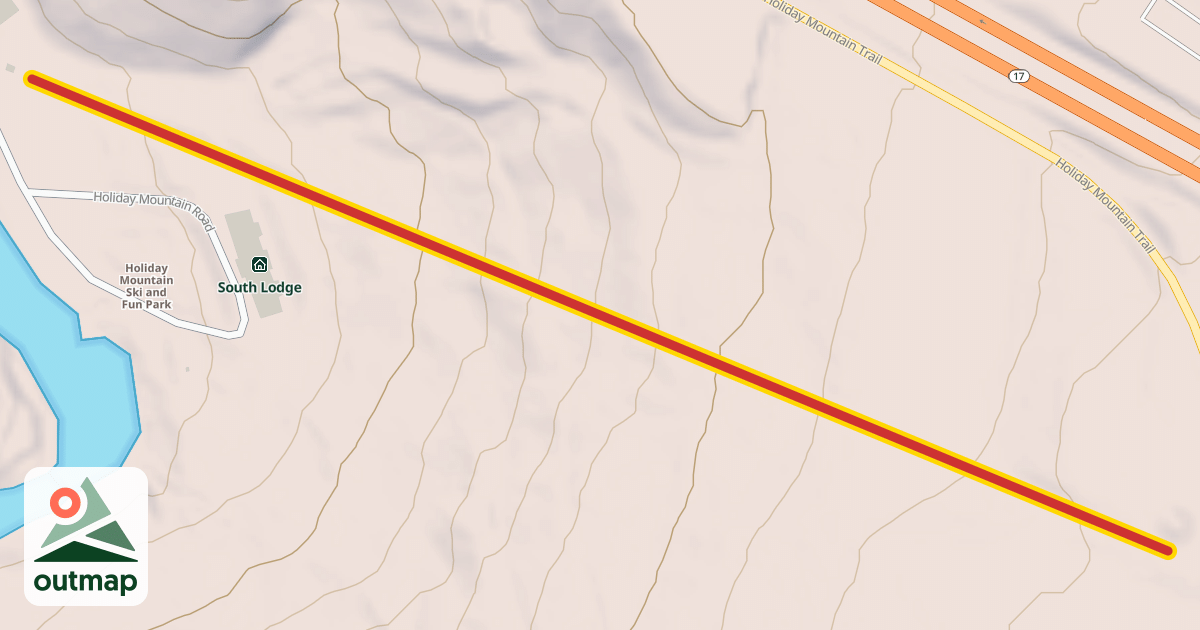 Map of Turkey Trot Quad Chairlift