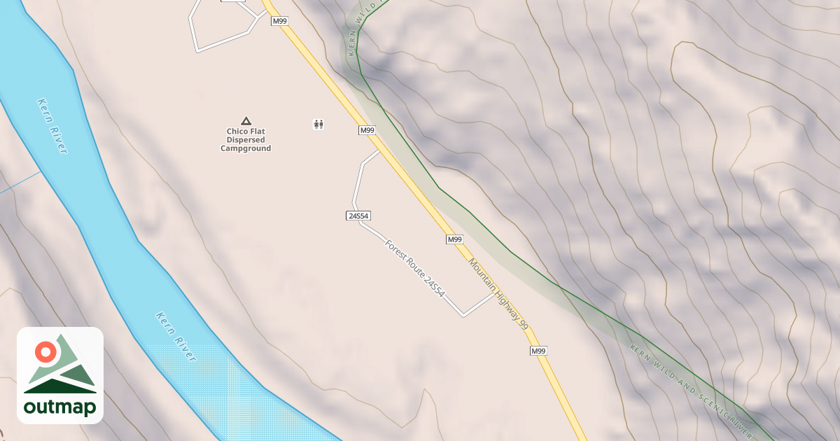 Map of CHICO FLAT-B