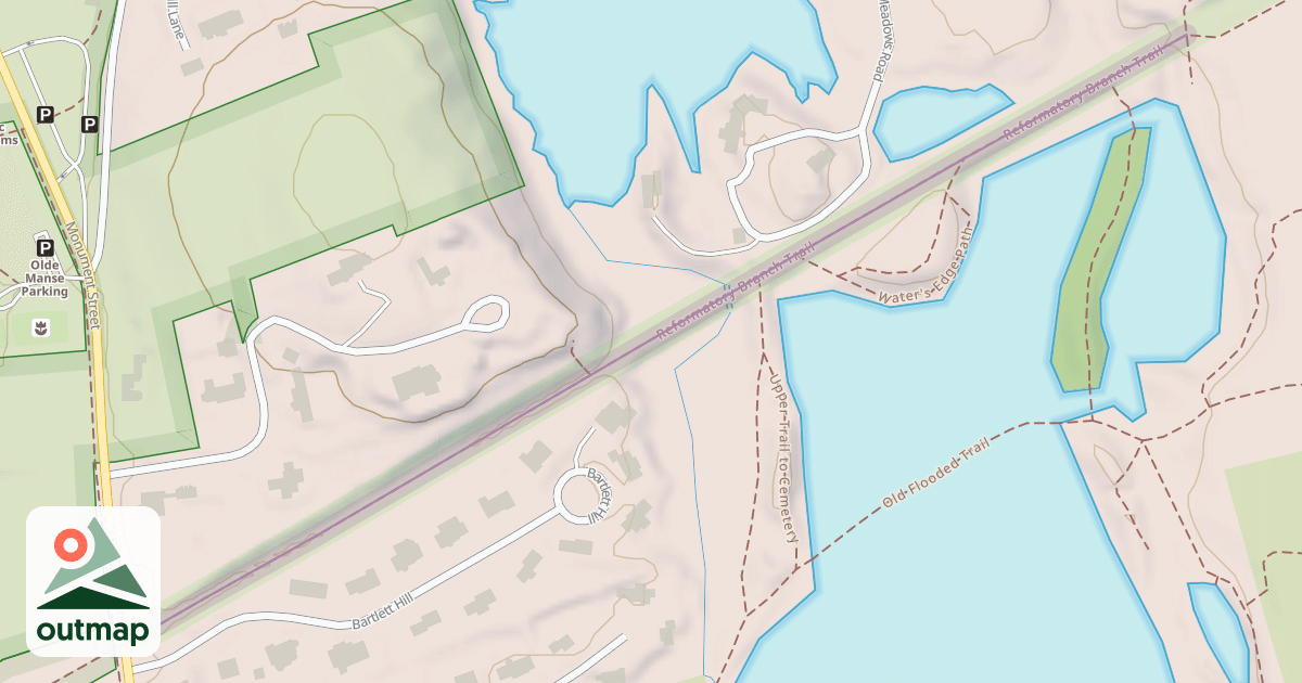 Map of Reformatory Branch Trail