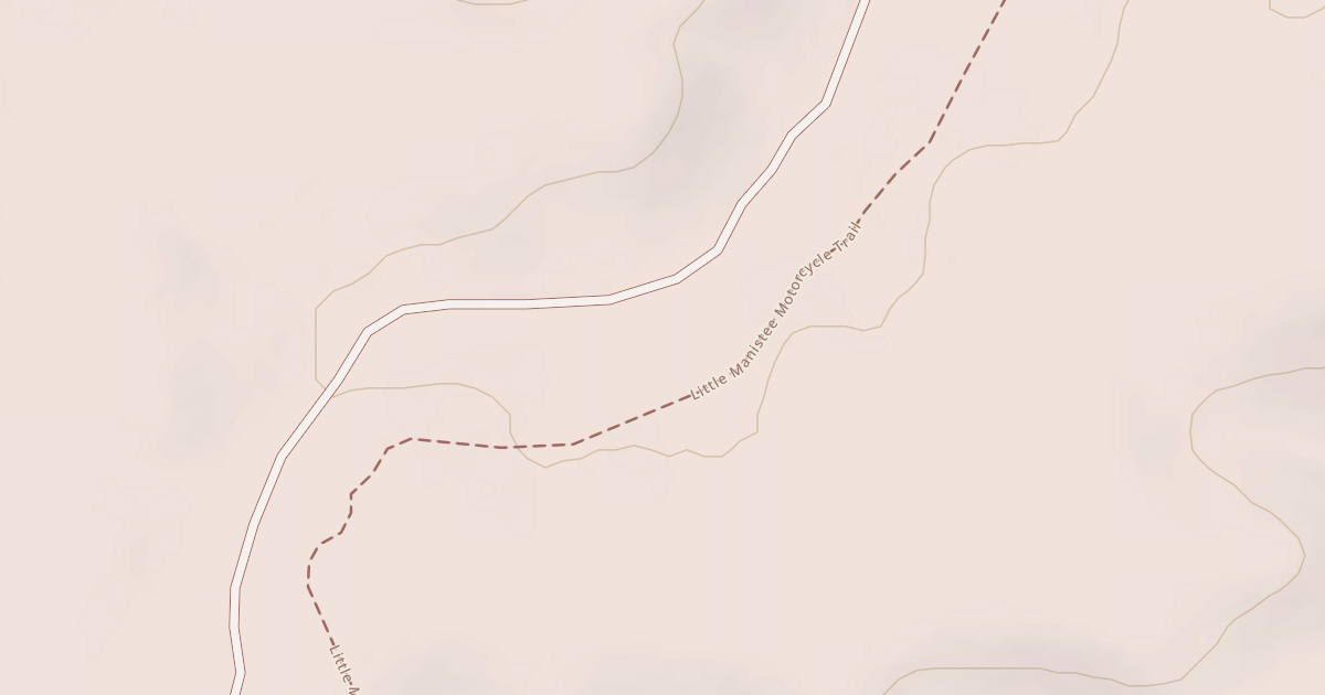 Map preview of Little Manistee Motorcycle Trail