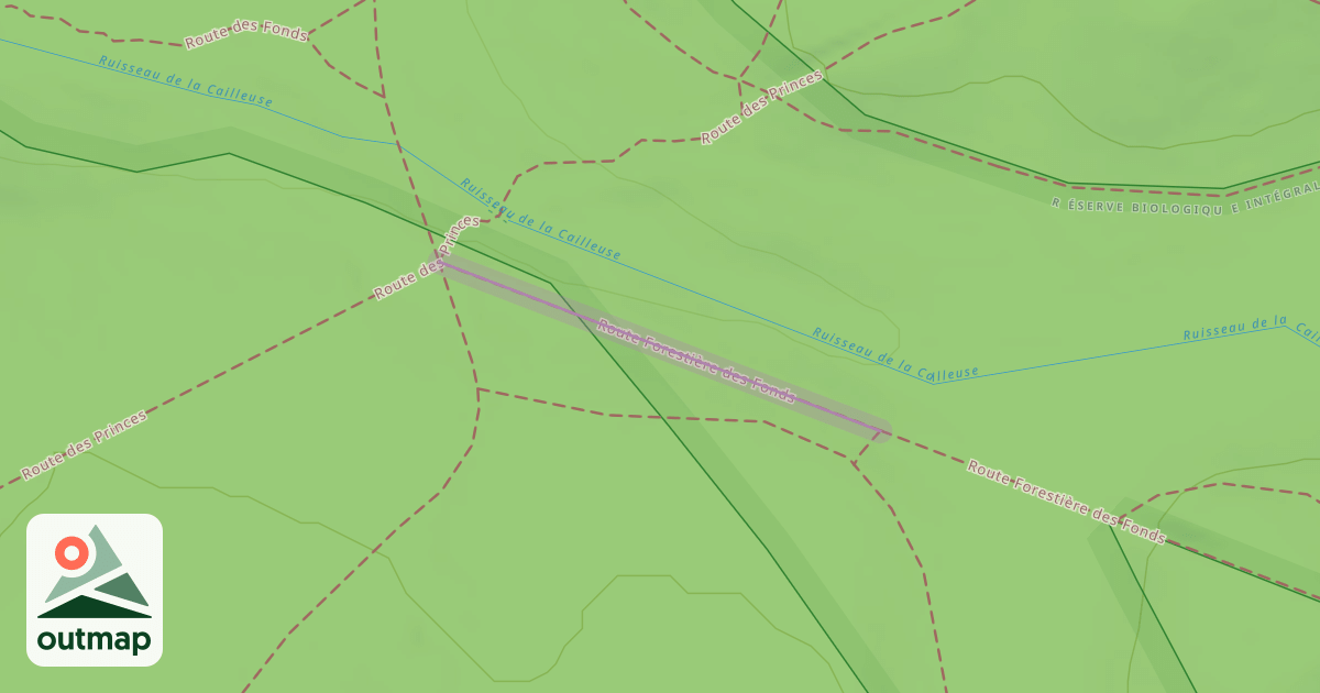 Map of Route Forestière des Fonds