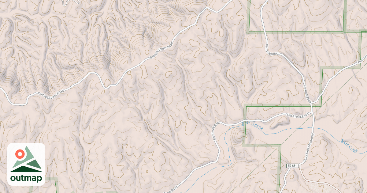 Map of Kentuck Orv Loop 4 Orange
