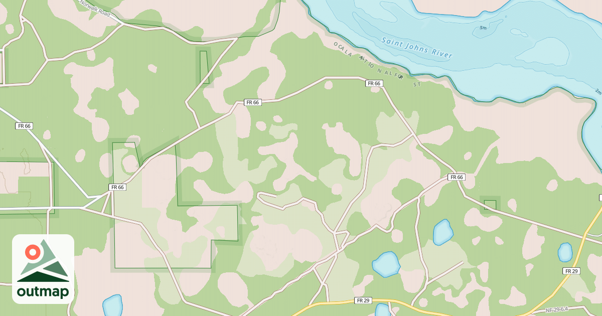 Map of NORTH CROSS