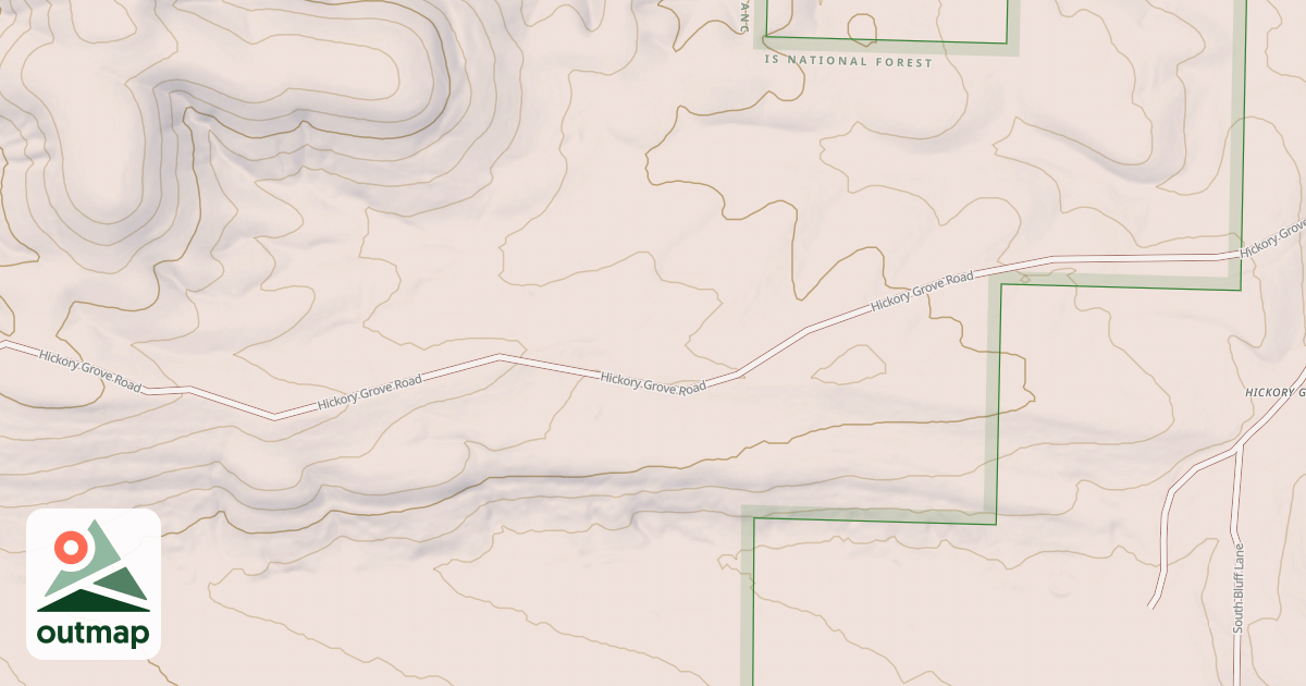 Map of HICKORY GROVE ROAD