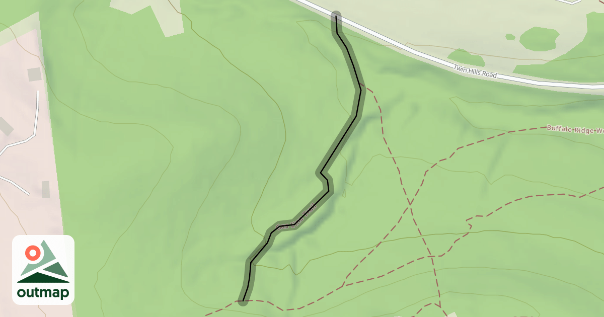 Map of Gas Line Trail
