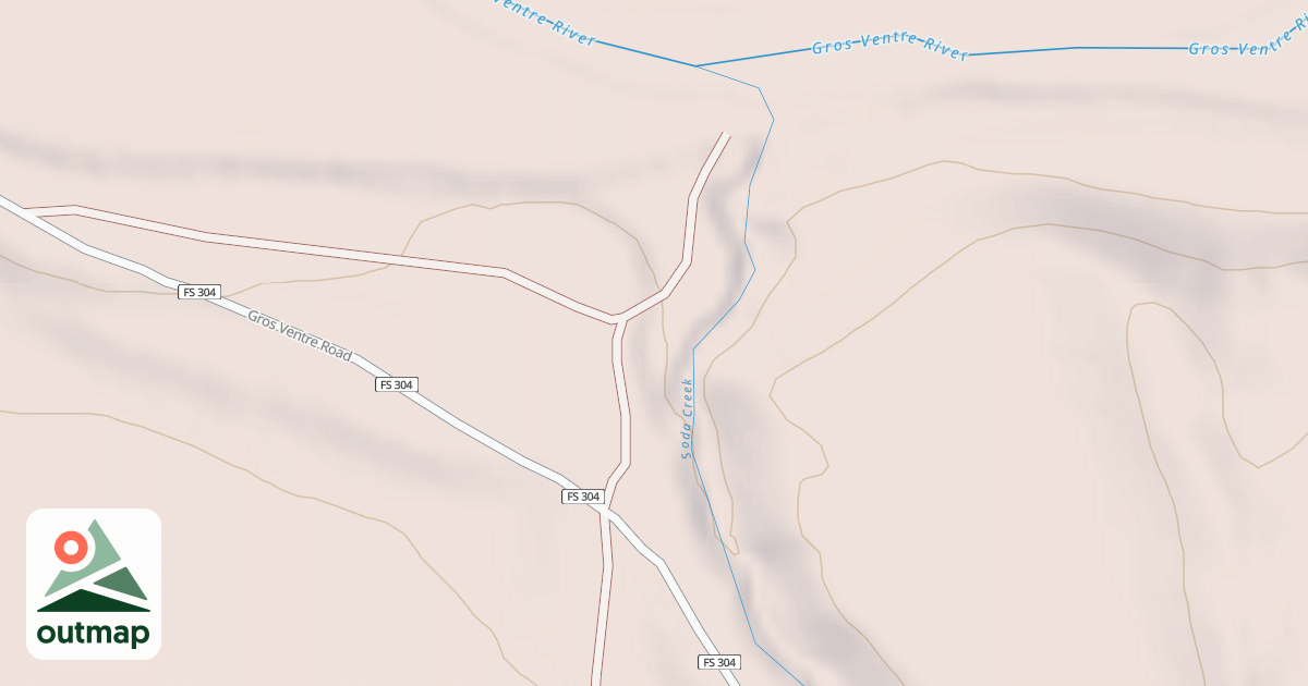 Map of GROS VENTRE SPUR F