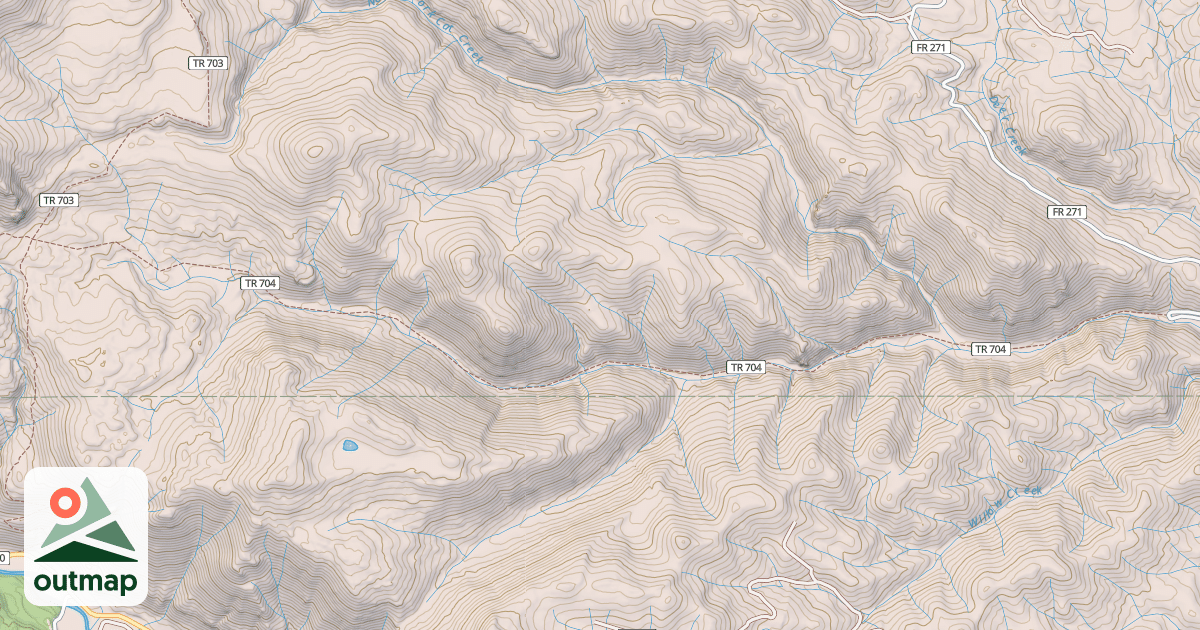 Map of Silver Mtn