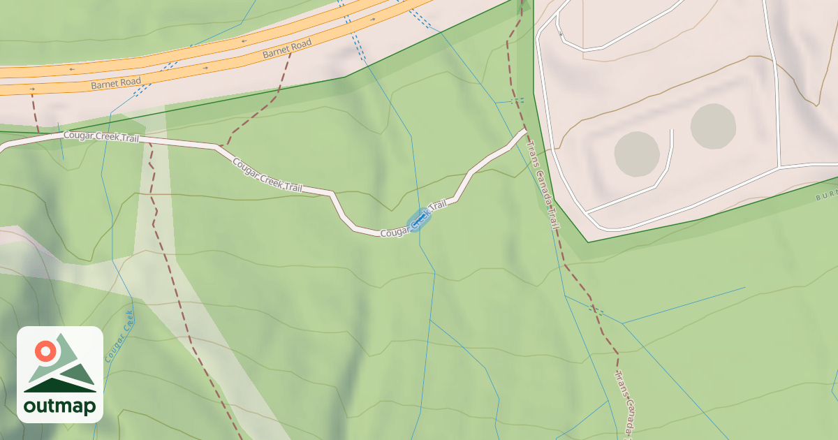 Map of Cougar Creek Trail