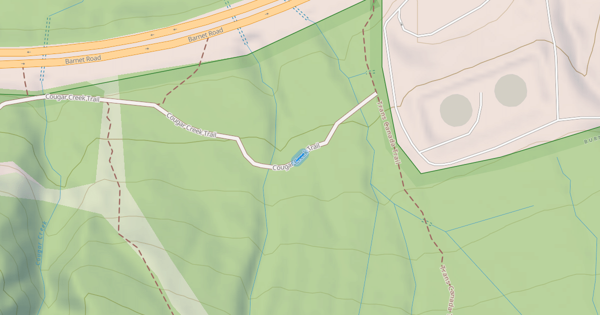 Map preview of Cougar Creek Trail