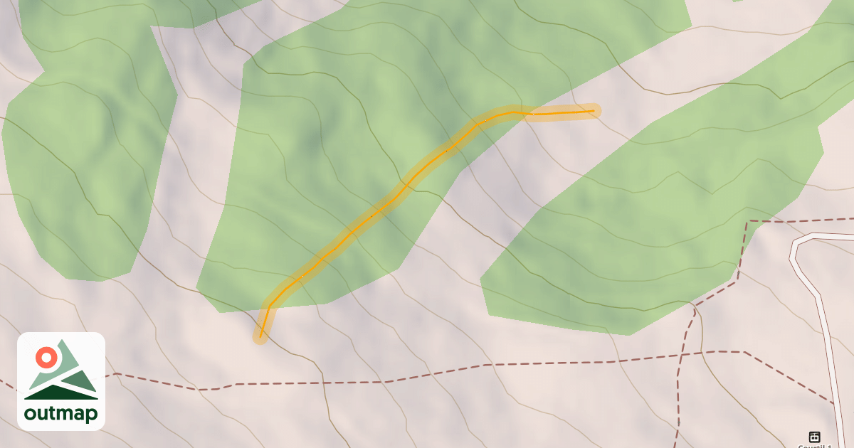Map of TC Costebelle Hors Piste