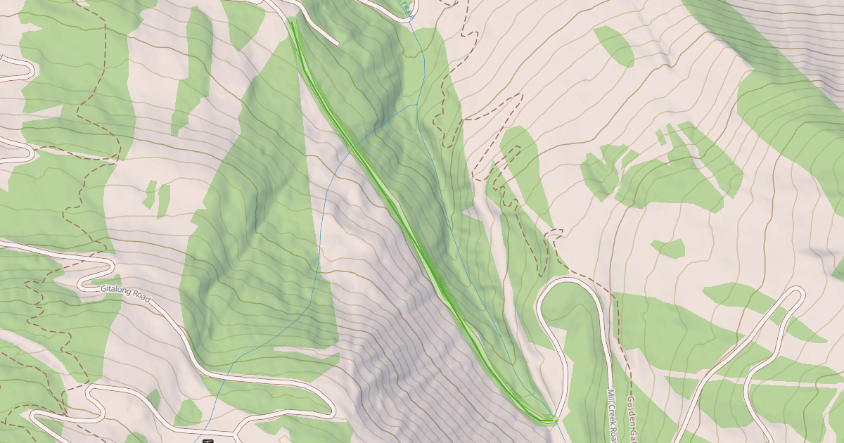 Map preview of Mill Creek Road
