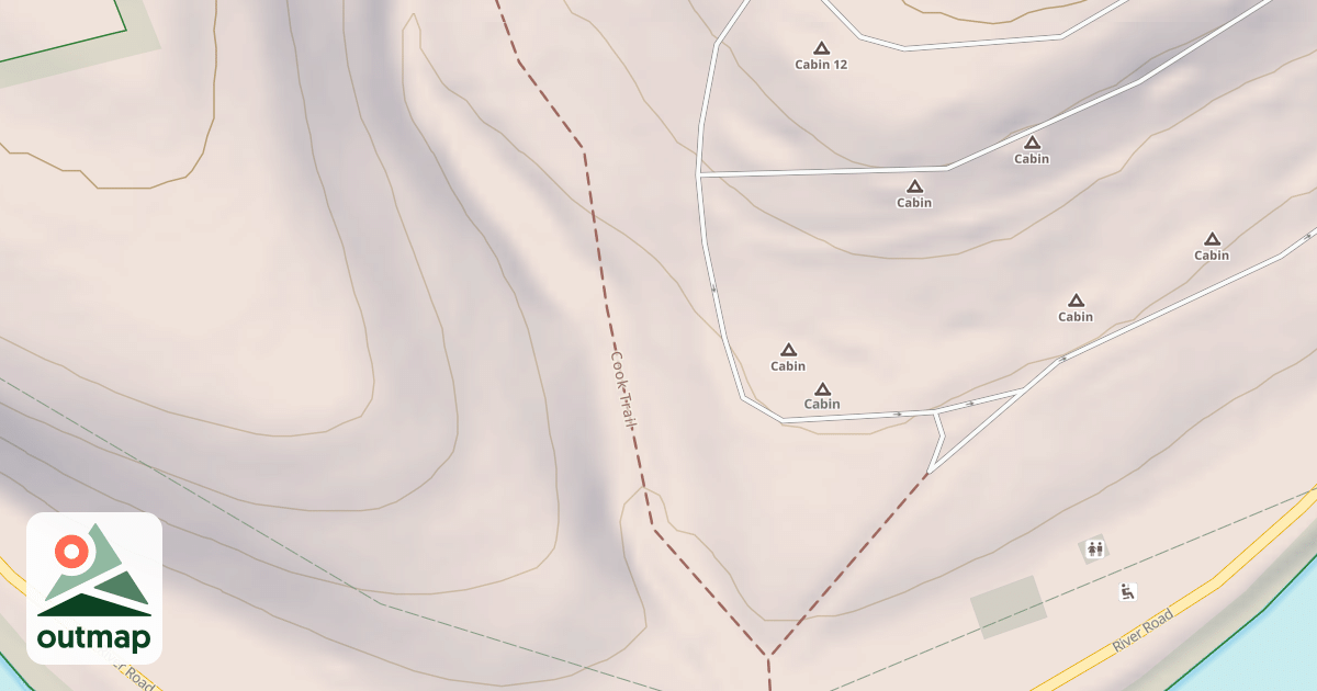 Map of Cook Forest State Park Trails