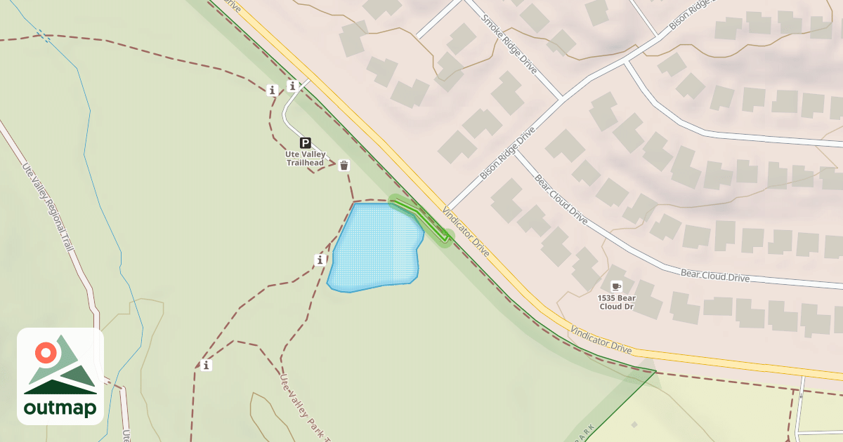 Map of Ute Valley Park Trail