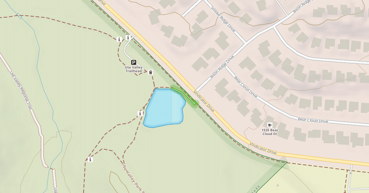 Map preview of Ute Valley Park Trail